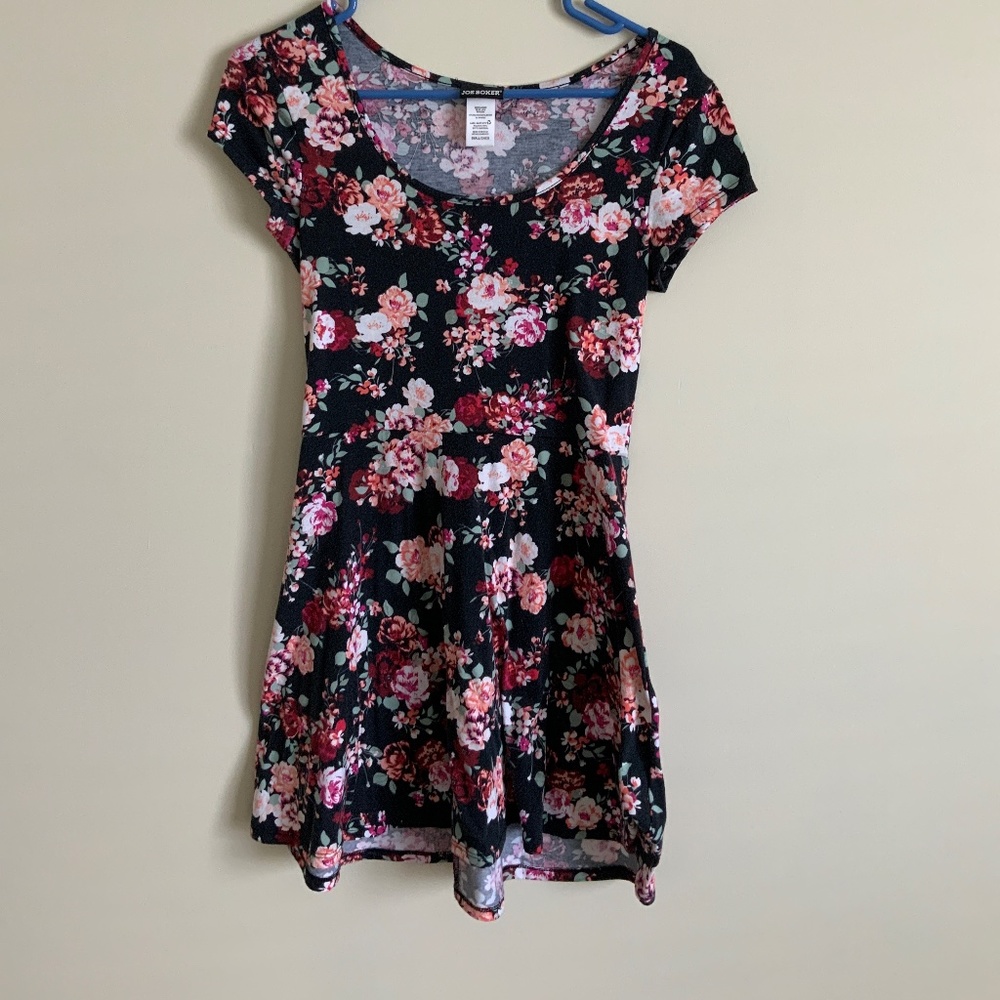 Midi floral joe boxer short sleeve dress
